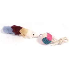 JOUET SOURIS BALLE SISAL POUR CHAT