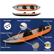 KAYAK GONFLABLE BI-PLACE ROTOMOD KEO DUO