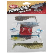 KIT LEURRE SOUPLE BERKLEY POWERBAIT SEABASS AT'TRACTION