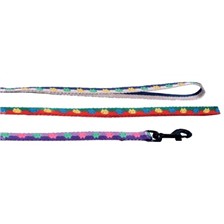 LAISSE NYLON POUR CHAT BI-COLOR TETE DE CHAT