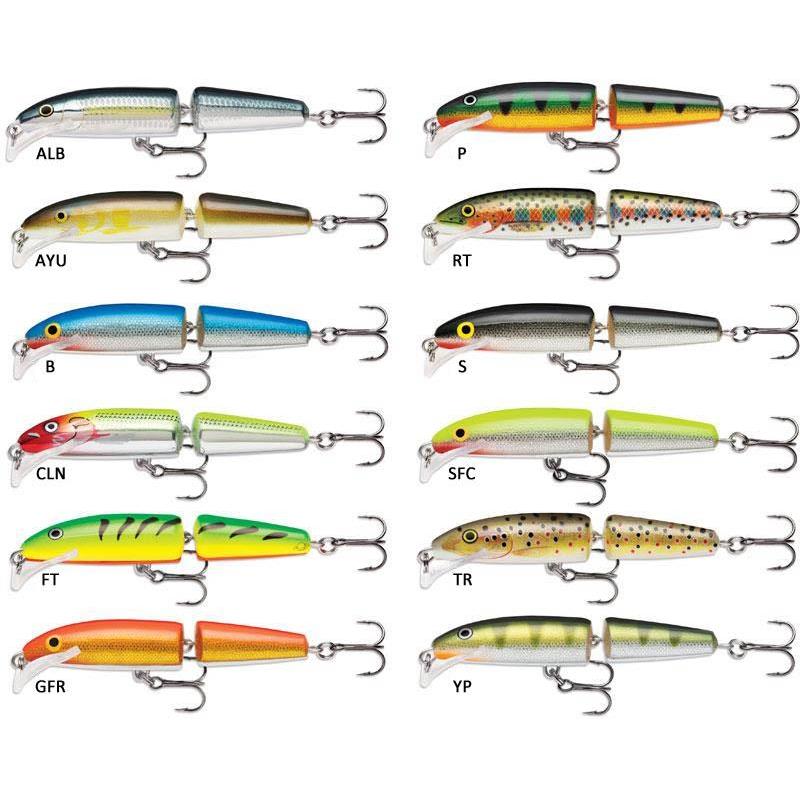 Rapala Jointed 09 Köder 3,5 - Gold Fluoreszierend Rot Wobbler