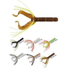 LEURRE SOUPLE FOX RAGE WARRIOR FIDDLE TAIL 8CM - POCHETTE DE 4