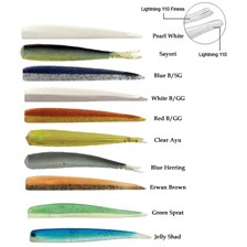LEURRE SOUPLE ILLEX NITRO LIGHTNING JERK 110 FINESSE - PACK DE 8