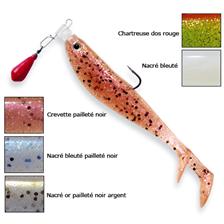 LEURRE SOUPLE MONTE DELALANDE QUICK STAPLE FURY SHAD 13CM