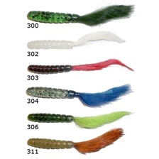 LEURRE SOUPLE OPTIMUM BAITS SINGLE HAIRGRUB RABBITS SERIE 2 5CM - PACK DE 5