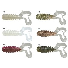 LEURRE SOUPLE OWNER RING TWIN TAIL 3,5CM - PACK DE 12