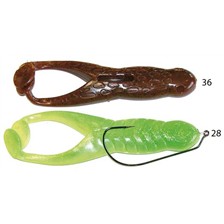 LEURRE SOUPLE SIZMIC MAGNUM TOAD RIGGED - PACK DE 2