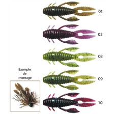 LEURRE SOUPLE VALLEY HILL NOIKE KEM KEM YABBY - PACK DE 10