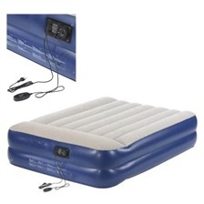 MATELAS GONFLABLE TRIGANO "LUXE" VELOURS BIPLACE AVEC POMPE ELECTRIQUE INTEGREE