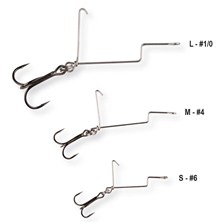 MONTURE SAVAGE GEAR OFFSET TREBLE HOOKS - POCHETTE DE 3