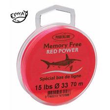 NYLON A BAS DE LIGNE POWERLINE MEMORY FREE RED POWER