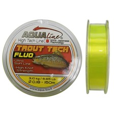 NYLON AQUALINE TROUT TECH JAUNE FLUO