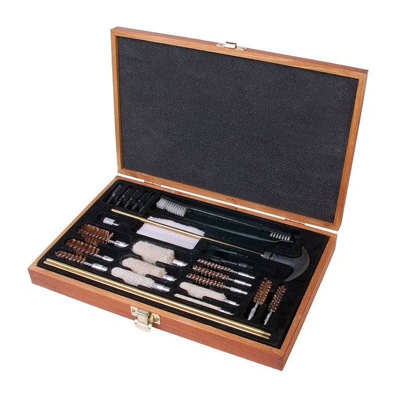 OUTERS 28PC UNIVERSAL WOOD GUN CLEANING BOX