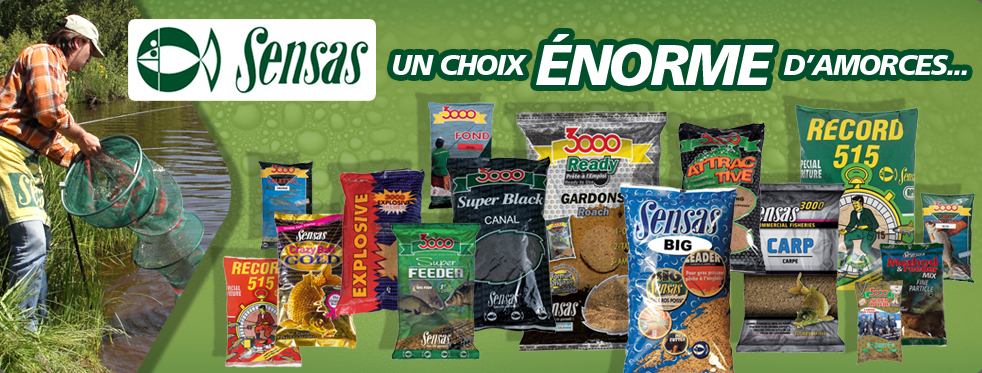 Choix enorme d'Amorces Sensas