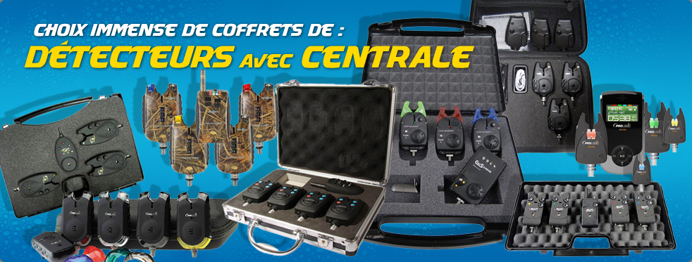Choix immense de coffrets de détecteurs avec centrale