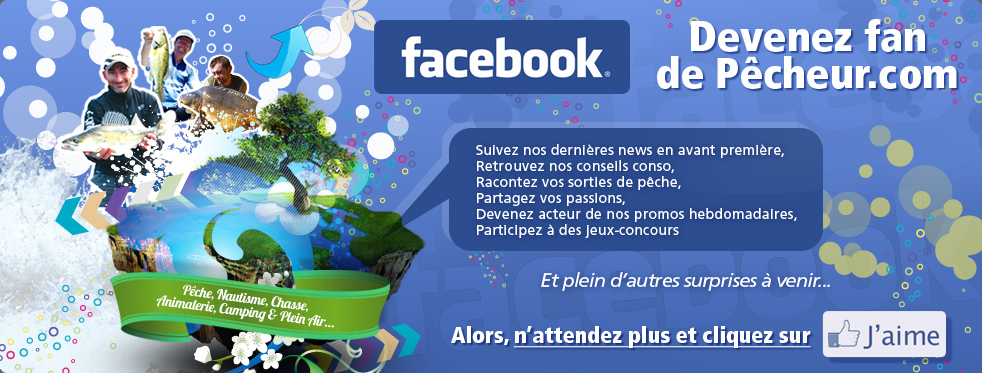 Retrouvez Pecheur.com sur Facebook