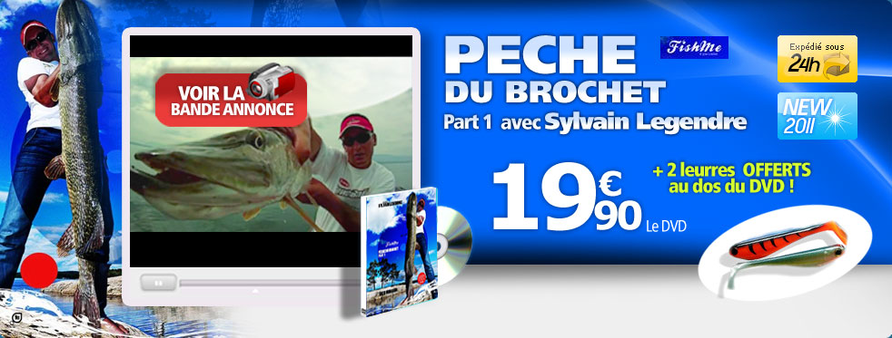 DVD PECHE DU BROCHET PART 1 FISH ME - AVEC SYLVAIN LEGENDRE
