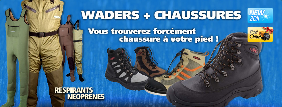 waders + chaussures