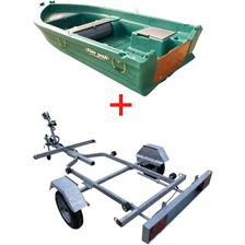 PACK BARQUE DE PECHE FUN YAK 370 + REMORQUE FIXE