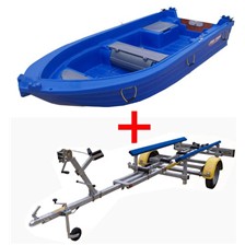 PACK BARQUE MER FUN YAK 370 + REMORQUE BASCULANTE