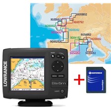 PACK GPS TRACEUR COULEUR LOWRANCE ELITE 5M + SMALL 2