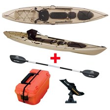 PACK KAYAK DE PÊCHE OCEAN KAYAK TRIDENT ANGLER 13 + PAGAIE + SUPPORT DE CANNE + BOITE