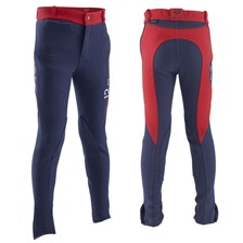 PANTALON FOUGANZA 12 BICOLORE MARINE/ROUGE JUNIOR