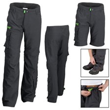 PANTALON MODULABLE QUECHUA TECHFRESH GARCON JUNIOR NOIR