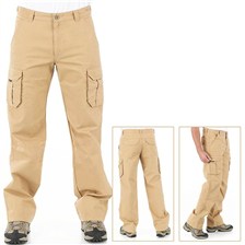 PANTALON QUECHUA ARPENAZ 100 HOMME CARAMEL
