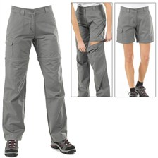 PANTALON QUECHUA ARPENAZ 100 MODULABLE FEMME GRIS