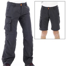 PANTALON QUECHUA TECHFRESH MODULABLE JUNIOR GRIS FONCE