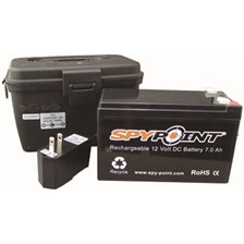 PILE RECHARGEABLE 12V AVEC BOITIER ETANCHE SPYPOINT