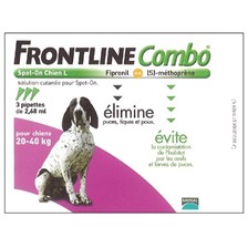 PIPETTE INSECTICIDE CHIEN FRONTLINE COMBO L