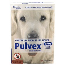 PIPETTE INSECTICIDE CHIEN SHERING-PLOUGH PULVEX SPOT