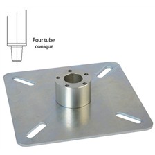 PLATINE CARREE BASSE PIKE'N BASS TROU CONIQUE