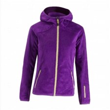 POLAIRE QUECHUA FORCLAZ 400 HOOD CUDDLY FEMME VIOLET