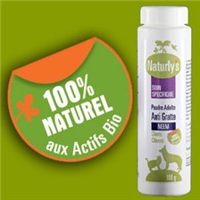 POUDRE CHIEN/ CHAT NATURLY'S ANTI GRATTE