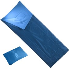 SAC DE COUCHAGE 20°C QUECHUA S20 BASIC BLEU MARINE