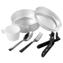 SET DE CUISINE QUECHUA POPOTE ALU 1 PERSONNE