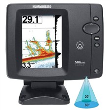 SONDEUR COULEUR HUMMINBIRD FF586 HD BIFREQUENCE SONDE TA