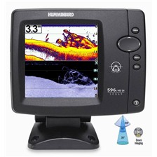 SONDEUR COULEUR HUMMINBIRD FF596 HD DI TRIFREQUENCE SONDE TA