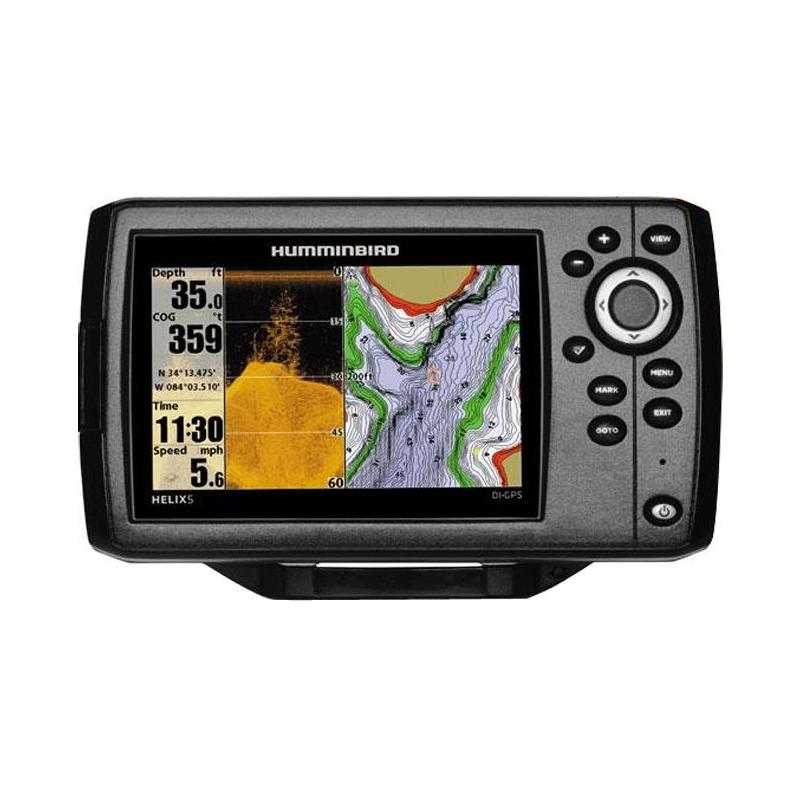 sondeur gps humminbird helix 5 g2 chirp di   sonde ta