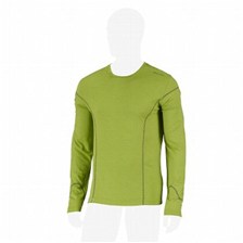 SOUS VETEMENT TEE SHIRT MANCHES LONGUES QUECHUA TECHWOOL HOMME VERT