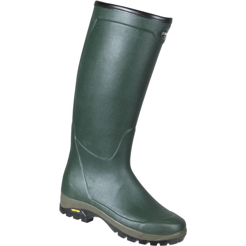 le chameau country vibram neoprene boot dark olive