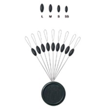 STOP FLOAT SERT X-TREND OVALE NOIR - PACK DE 9