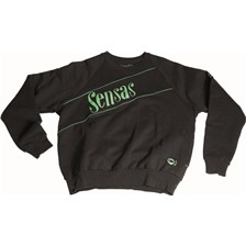 SWEAT SENSAS COL ROND NOIR & VERT