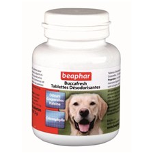 TABLETTE DESODORISANTE HALEINE ET ODEURS CORPORELLES CHIEN BEAPHAR BUCCAFRESH