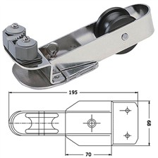 TAQUET COINCEUR PIKE'N BASS PLATINE AMOVIBLE AVEC POULIE