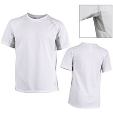 TEE SHIRT MANCHES COURTES QUECHUA TECHFRESH JUNIOR BLANC