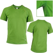 TEE SHIRT MANCHES COURTES QUECHUA TECHFRESH JUNIOR VERT